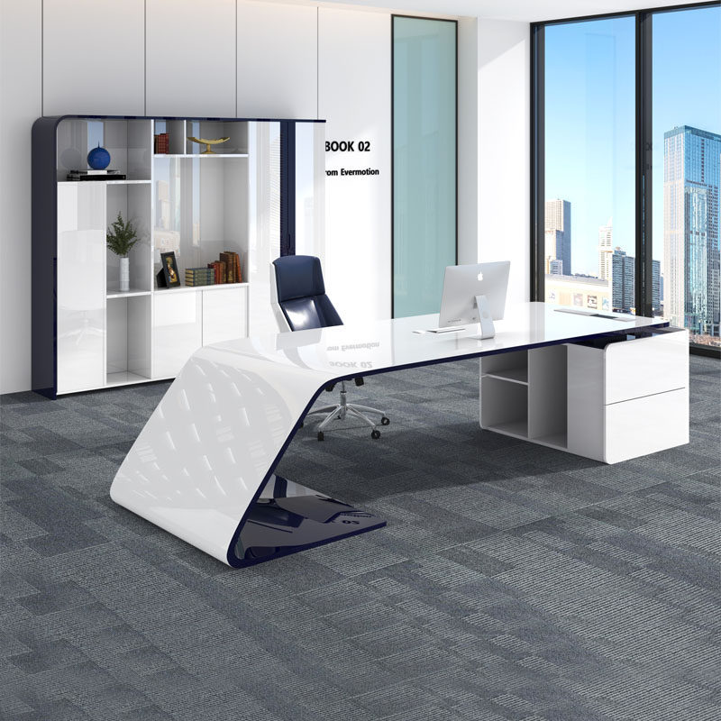 Baking Varnish Office Boss Desk President Bentai Minimyo Modern Office Manager Desk Chair Combination Furniture