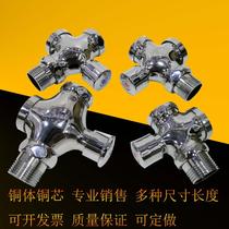 Farnsa all copper stool flush valve manually open delay valve bathroom squat hands press flush valve toilet