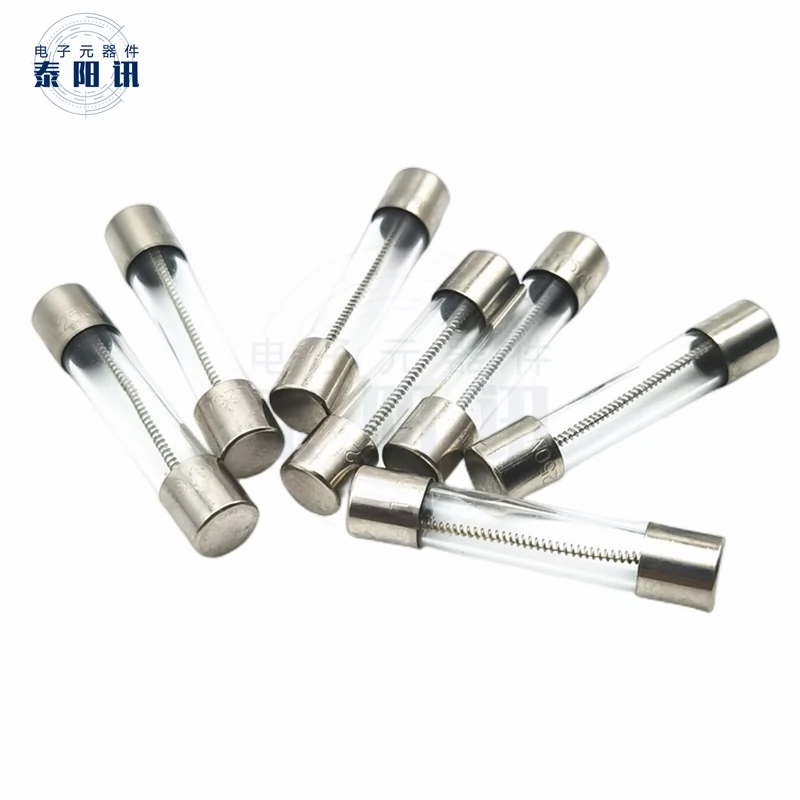 Cầu chì ren thủy tinh 6x30/5x20mm dây dày thân thiện với môi trường 250V đứt chậm T0.315 20A 30A