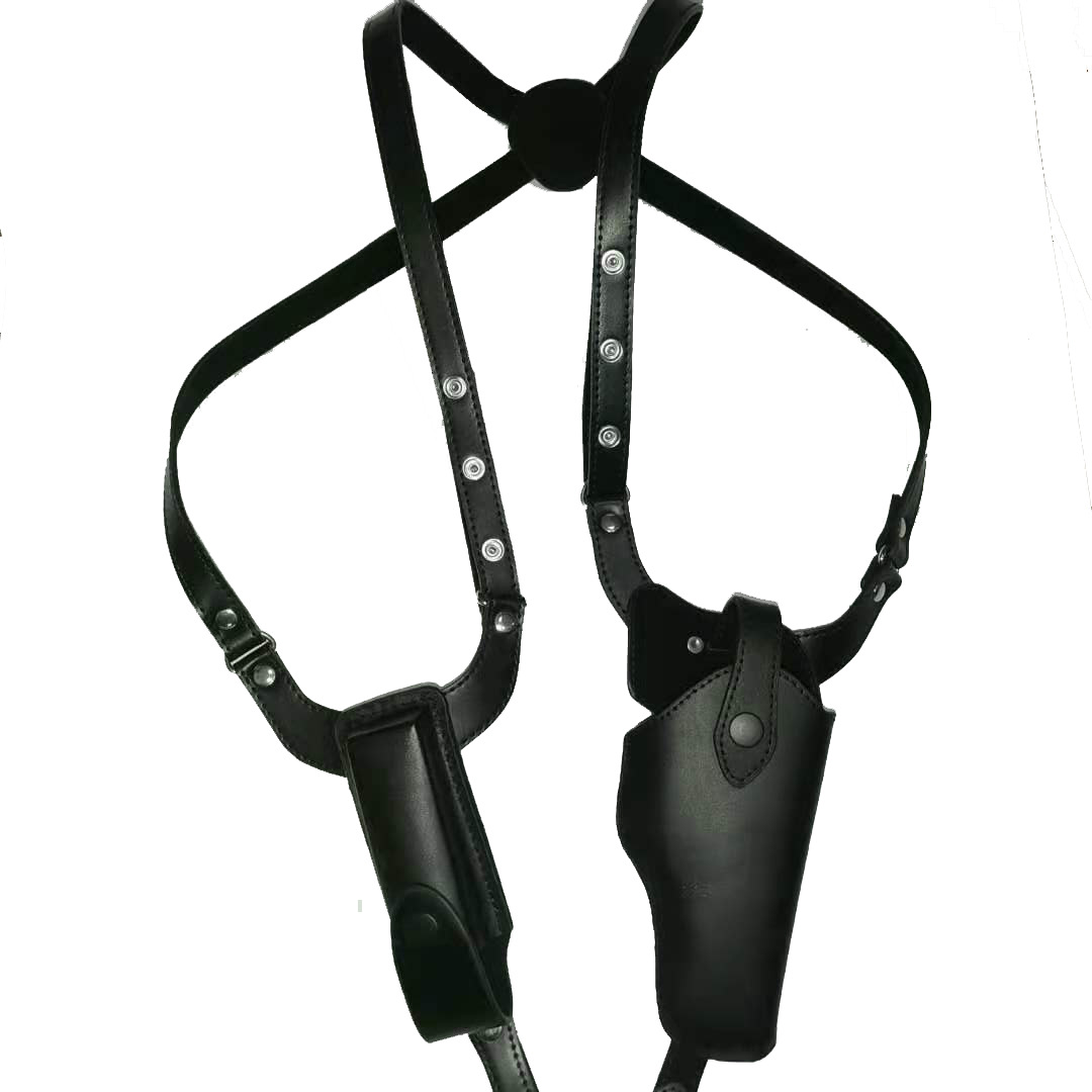 92 cowhide holster 1911 strap armpit agent plainclothes invisible built-in film and television stage props 007 same shoulder