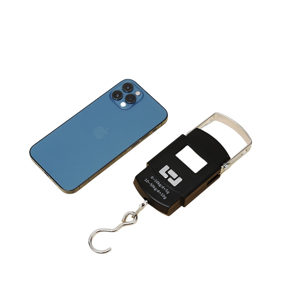 Directly from the Manufacturer: 50kg Portable Electronic Scale, Fishing Scale, Special Scale for Express Delivery, Portable Electronic Scale with Hook, Cross-Border