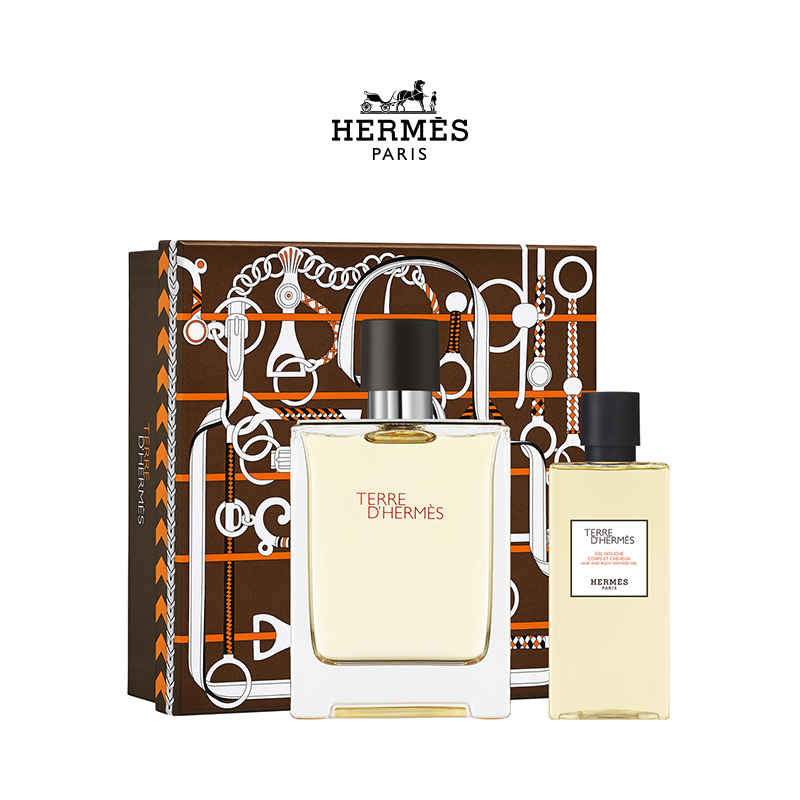 (Official) Hermes Hermes Earth Men's Eau de Toilette Set Long-lasting Fresh Fragrance Gift Box