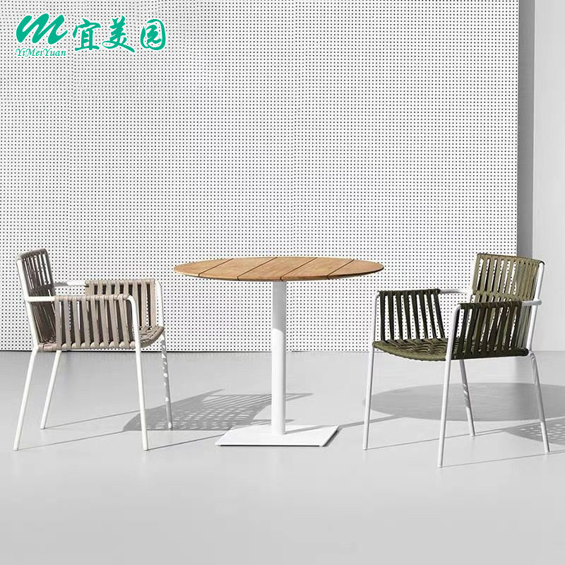 Leisure balcony small table and chair outdoor courtyard tea dining table and chair combination rattan chair three-piece outdoor garden rattan furniture