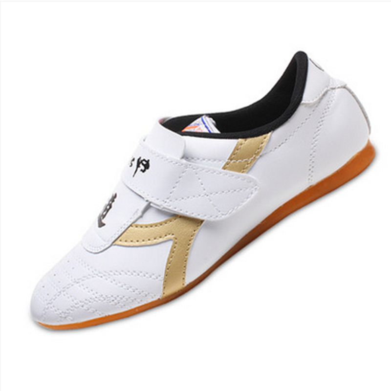 Wu Dao Dragon Sports Competition Training Soft Adults Children Taekwondo Shoes Breathable Material Bull Fascia Bottom