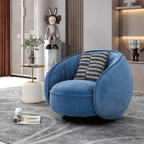 Light luxury single sofa chair home balcony leisure chair business reception front desk negotiation chair net celebrity rotating single chair