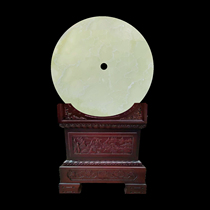 Natural jade Ping button jade wiring office living room TV cabinet in the locker with aisle masonry large
