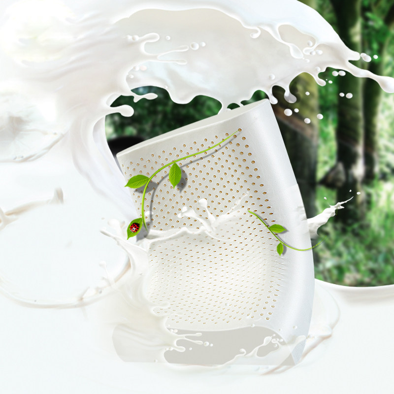 Nuanxiangwu natural latex pillow Thai pillow core adult neck pillow take advantage of the child to protect the cervical spine to promote sleep