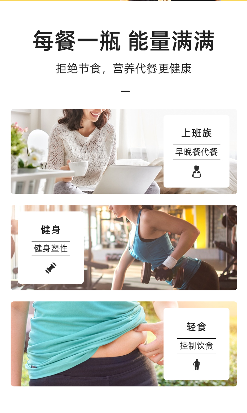 韩国进口  Beyond Meals 低卡饱腹 营养代餐奶昔 6瓶 图3