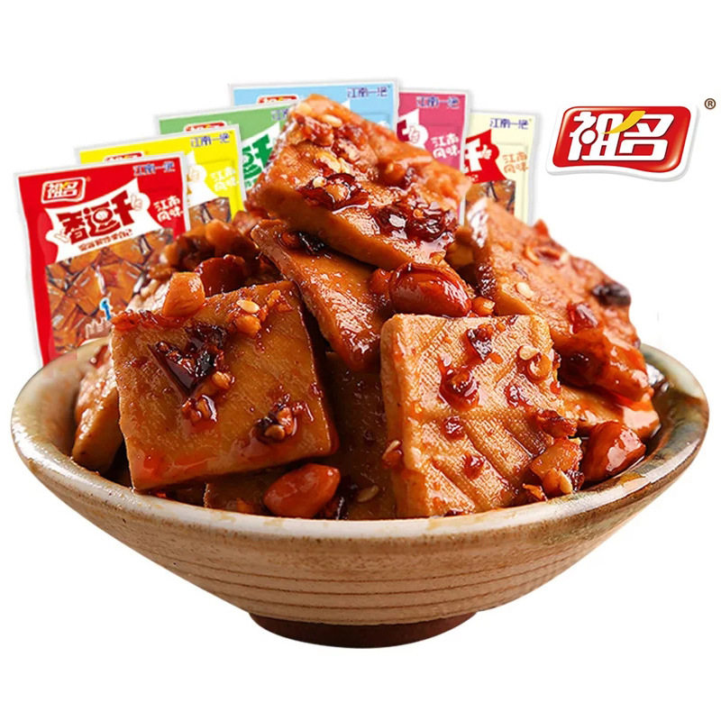 Ancestral Fragrance Tease Dried Bean Dry Spicy strips Dried Bean Peel Meat Rolls Beans Dry Little Snacks Snack Casual Food 500 gr