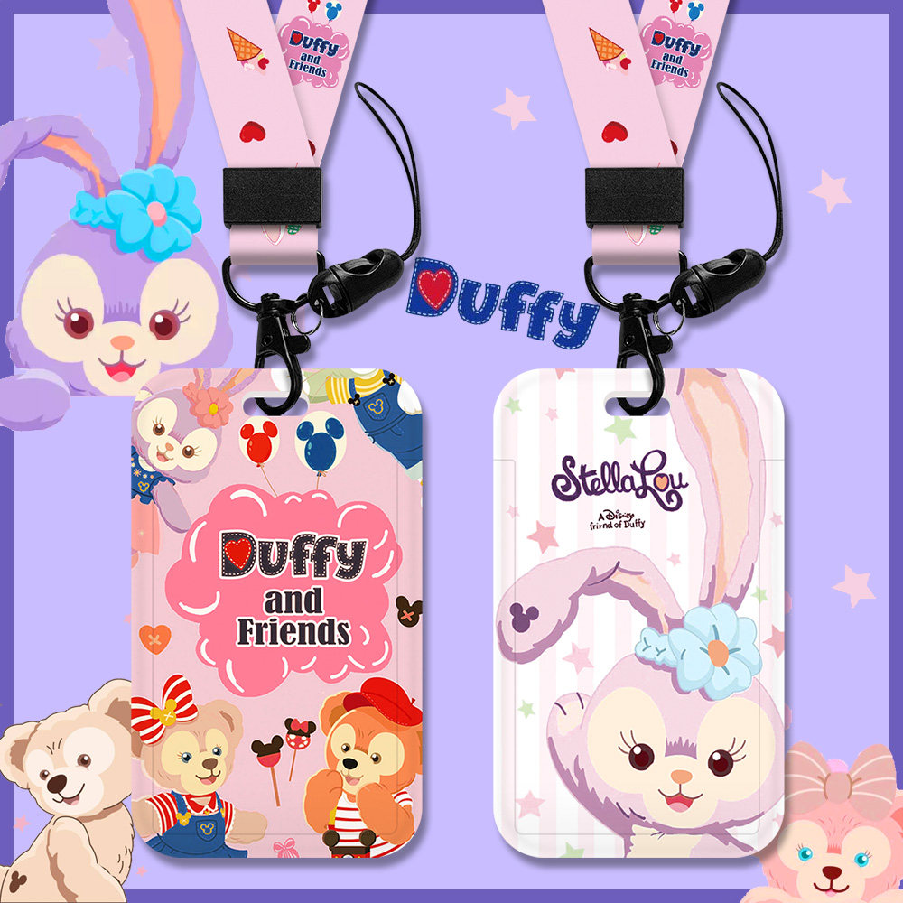 Cute girl card set student campus meal card cartoon card access card Yangcheng Shanghai traffic subway card bank id card protection cover go out work permit long rope hanging neck card cover work card