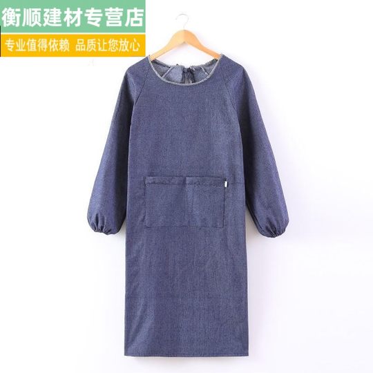 卸水泥围裙成人工作服反穿衣搬运男性牛仔布防污罩衣电焊工围裙长