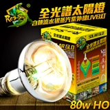 RS восхождение на солнечную лампу рептилий Полный спектр UVA+UVB Tortoise Lizard Ящерица Нагревание спины кальциевые добавки мега-лучи