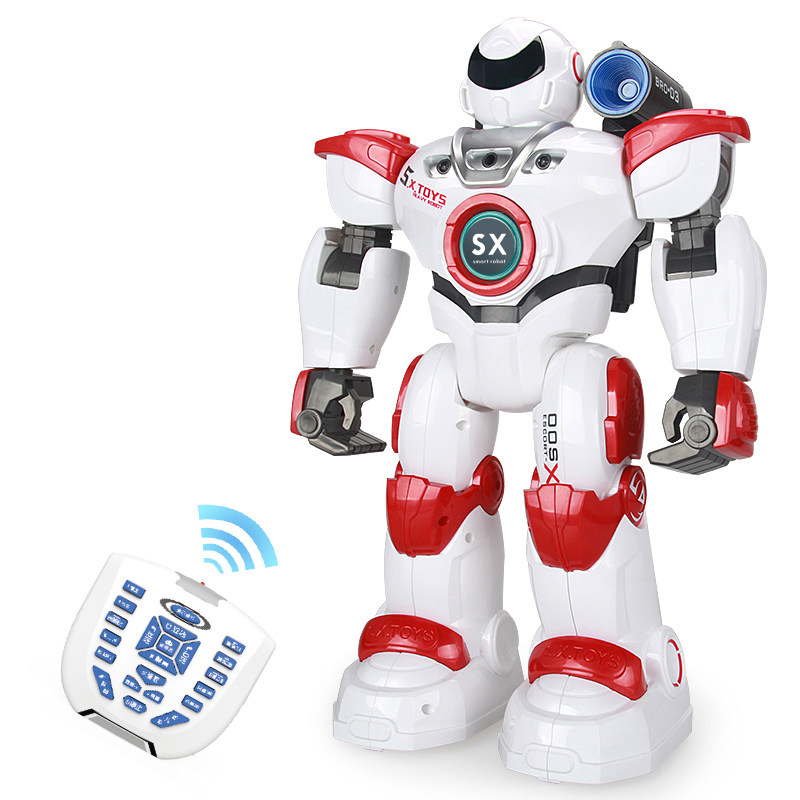 Witten Star Treasure Warrior Intelligent Robot Mechanical Warfare Police Remote-controlled Walking Dancing Children Toy Boy Presents