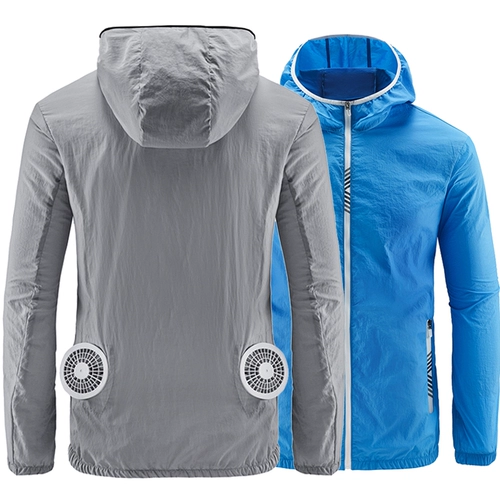 Легкая и тонкая дышащая одежда для защиты от солнца, охлаждающий вентилятор, летняя ветровка