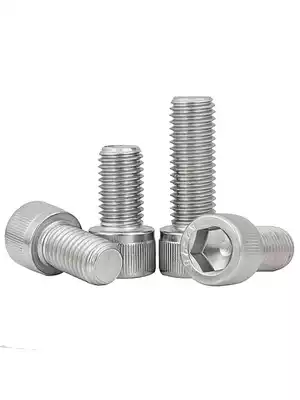 M2M3M4M5M6M8 304 stainless steel hexagon screw National standard cup head bolt knurled screw Daquan