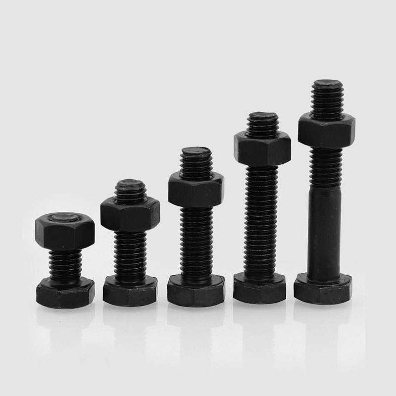 M6M8M10M12 12 9 grade high-strength outer hexagonal screw nut suit bolt screw cap combination * 12-150
