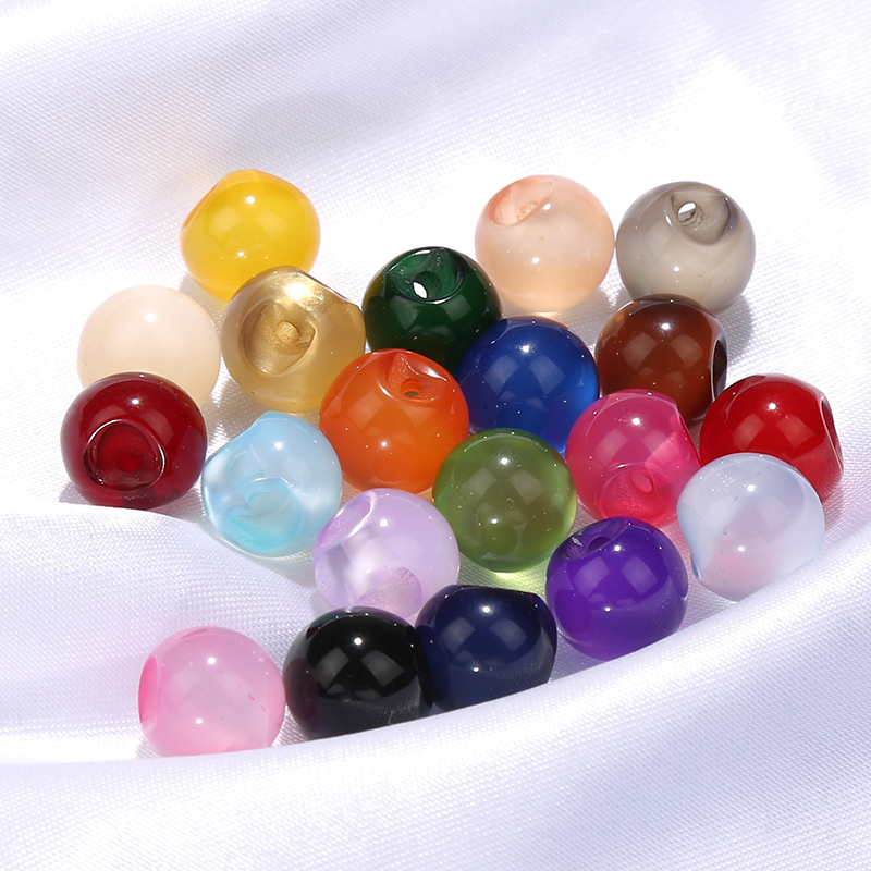 Chiffon Shirt with Imitation Jade Pearl Buttons, Disc Buttons, Cheongsam, Tang Suit, Hanfu, Vintage Colorful Round Pearlescent Buttons