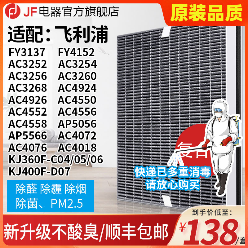 Adapted Philips air purifier strainer FY3137 4152AC3252 3254 3256 4924 filter core