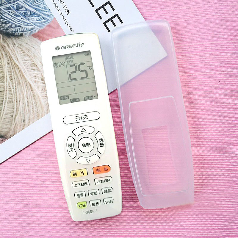 Gree air conditioning remote control protective sleeve silicone high definition transparent yapofb 14153 anti - wrestling and dust - resistant cover