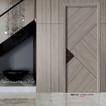 House Door Custom Nordic Wind Home Indoor Eco Solid Wood Composite Wooden Door Economic Type Bedroom Door Suit Baking Lacquered Door