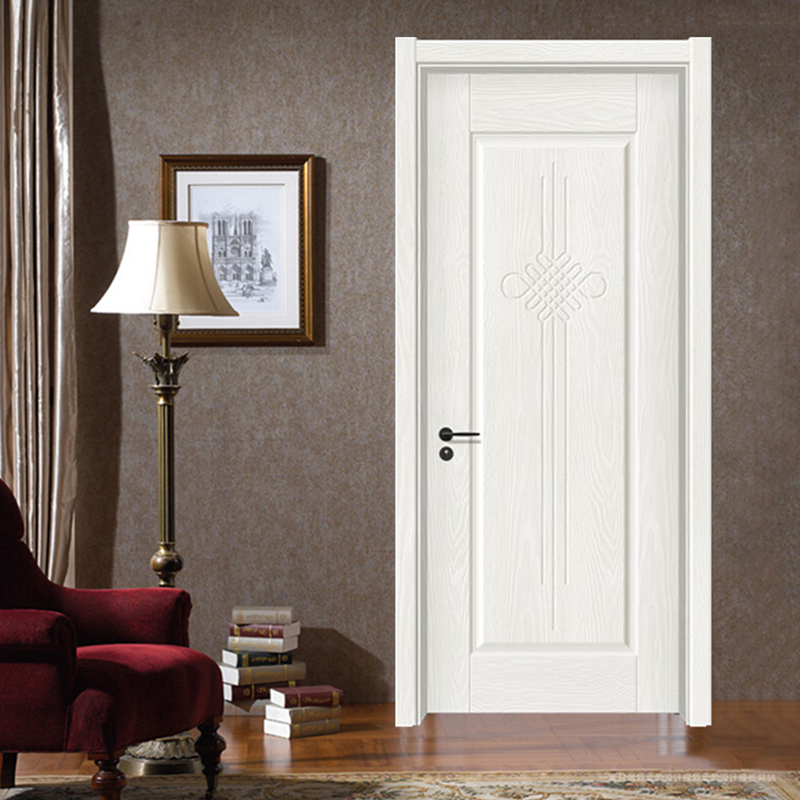 Custom solid wood composite paint home decoration indoor ecological door simple and economical soundproof and moisture-proof home white door