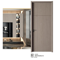 Manufacturer direct sales custom real wood door composite bedroom door Nordic wind indoor suit door letdown without paint room wood door