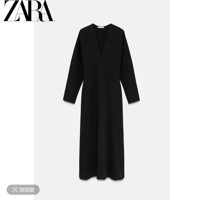 Zara Black Long Dress, 2026 Model, 165/84A Zara Black Long Dress, 2026 Model, 165/84A