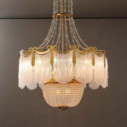 French Living Room Crystal Duplex Hotel Front Desk Lobby Beauty Salon Sales Department Front Desk Artistic Creative Engineering Chandelier