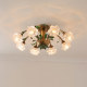 Living Room Lamp, Bedroom Mid-Century Vintage Ceiling Crystal Lamp, Master Bedroom Pastoral French Light Luxury Dining Room American-Style Lighting Fixtures