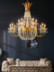 Duplex Building Atmospheric Living Room Villa High-Pick French Crystal Lamp Restaurant Lobby Project American Hotel Chandelier