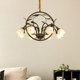 Restaurant Creative French Chandelier, Vintage Villa American-Style Lamp, Floral Living Room Light, Light Luxury and Grand Nordic Study Lamp