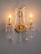 American-Style Bedroom Vintage Hallway Bedside Crystal Retro 2025 New Hotel Living Room Designer French Wall Lamp