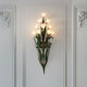 French Bedside Lamp, Entrance Wall Lamp, American Retro Study Room, Living Room Background Wall Lamp, Art Flower Corridor Lamp