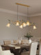 Restaurant Chandelier, Long and Elegant, American Retro Style, Bar Counter, Cafe, Dining Room, Pastoral, Mid-Century French Chandelier, Dining Table Lamp