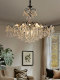 2026 New French Mid-Century Style American Living Room and Dining Room Crystal Pearl Chandelier Simple Retro Style Bedroom Chandelier