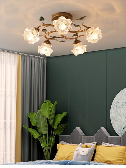American-Style Master Bedroom Lamp, Small Living Room, Princess Room, Pastoral Mid-Century French-Style Dining Room, Crystal Personalized Bedroom, Trendy Lamp