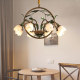 Restaurant Creative French Chandelier, Vintage Villa American-Style Lamp, Floral Living Room Light, Light Luxury and Grand Nordic Study Lamp