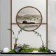 Indoor Artificial Plant Landscaping with Monkey Head Ferns, Decorative Items for Tea Rooms, Office and Restaurant Landscapes, Fake Green Plants for under Stairs