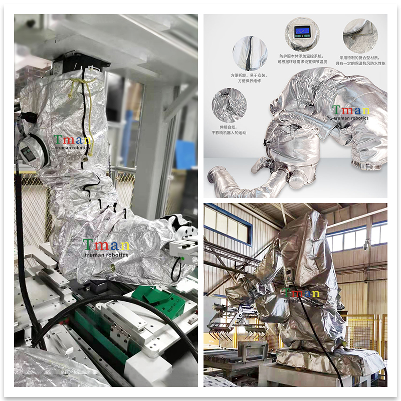 Handling palletizing robot heating protective clothes and dust insulation applied to low temperature environments such as winter refrigeration storage