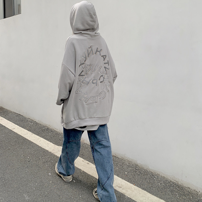 Legal Alien Retro Embroidery Letter Connected Hat Costume Oversize Leisure in Tide Top Male Spring