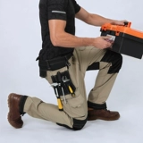 Много -карманные брюки для рабочих износов -Устойчивые к брюкам с страхованием рабочей силы автоматическое ремонт автофекторов Фабрика Многофункциональный работник оксфордские колени мужские брюки