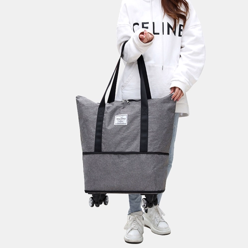 Вместительная и большая сумка для путешествий, складная портативная сумка на колесиках на одно плечо