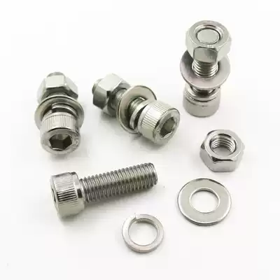 (M10M12) stainless steel 304 hexagon socket screw nut set Cup head screw matching combination Bolt