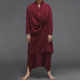phong cách cổ mùa hè Han quần áo của nam giới thiết lập Trung Quốc phong cách nhà Zen quần áo lanh Tang váy lỏng lẻo trang phục cổ Phật giáo nam mặc