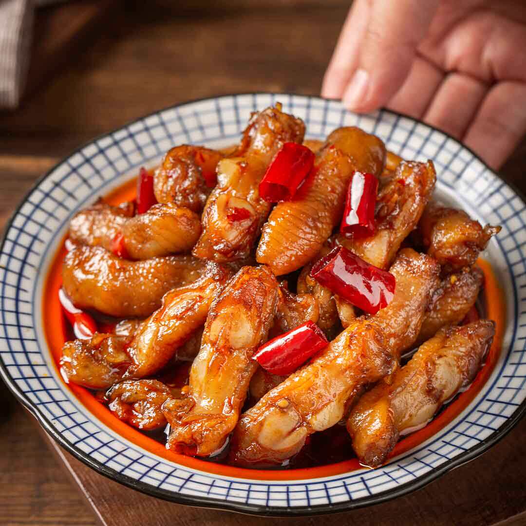 Gourmet Rabbit chicken feet fascinate ready-to-eat vacuum sparkless chicken claw gluten mesh red to eat small snacks with real snacks