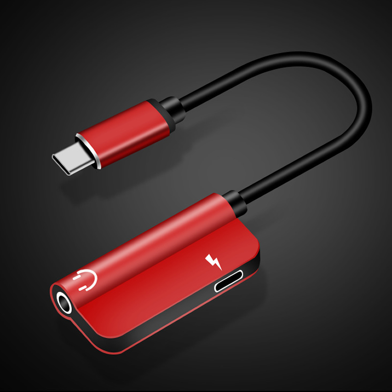 Suitable for Huawei headphone adapter type-c two-in-one adapter cable LeTV Xiaomi mix8 audio adapter