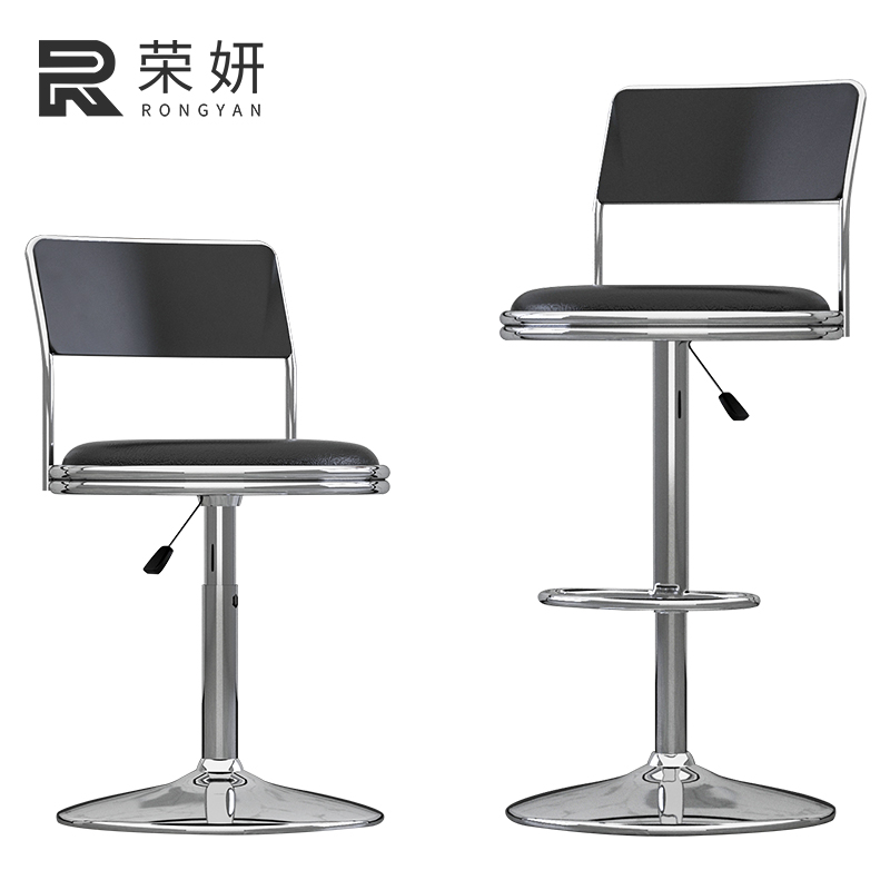 Bar Chair Lift Bar Chair Collection Silver Counter Backrest Bar Chair High Foot Chair Sub Mobile Phone Shop Front Bar Stool High Foot Stool