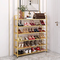 Door simple shoe shelf home indoor beautiful Net red bedroom shoe cabinet simple shoe rack multi-layer iron storage rack