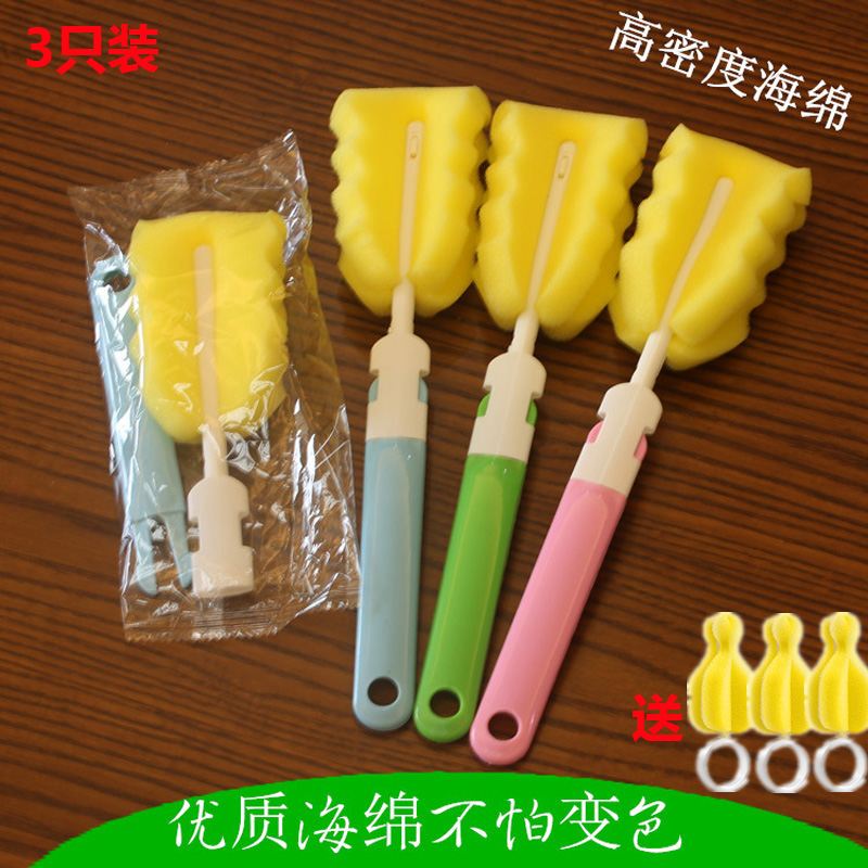 3pcs Universal Cup Brush Cleaning Bottle Brush Pacifier Brush Cleaning Brush Set Washing Bottle Brush Cleaning Brush Long Brush