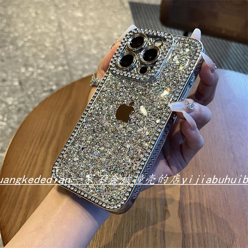 High-End Glitter with Rhinestones iPhone 14 Pro Case Suitable for Apple 16, 11, 15, Niche, 13, Women's Luxury, 12P High-End Glitter with Rhinestones iPhone 14 Pro Case Suitable for Apple 16, 11, 15, Niche, 13, Women's Luxury, 12P